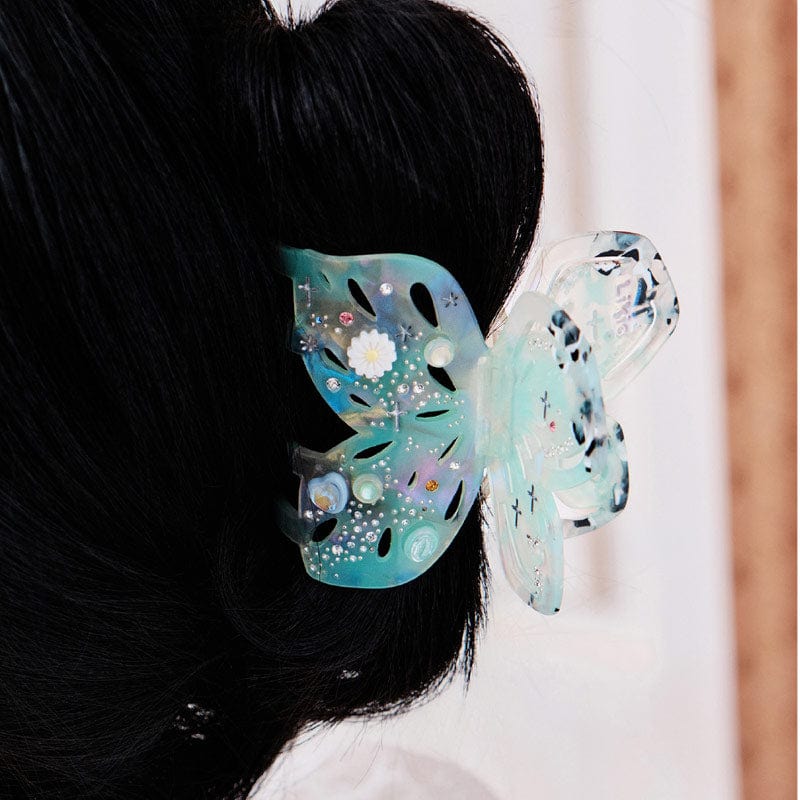 Medium Jewel Butterfly Stardust Hair Claw Clips | NueShiny & Likio