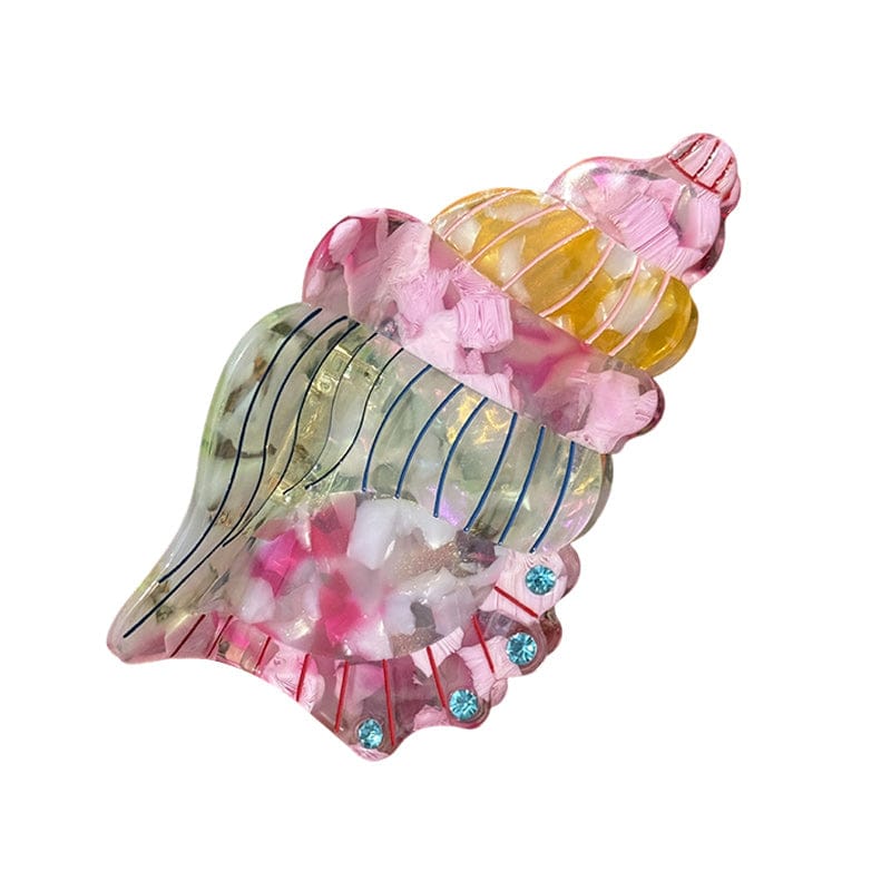 Small Diamond Colorful Conch Hair Claw Clips | NueShiny