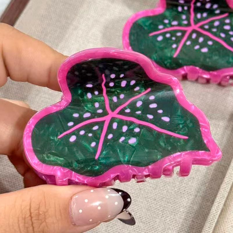 Medium Beefsteak Plant Hair Claw Clips | NueShiny