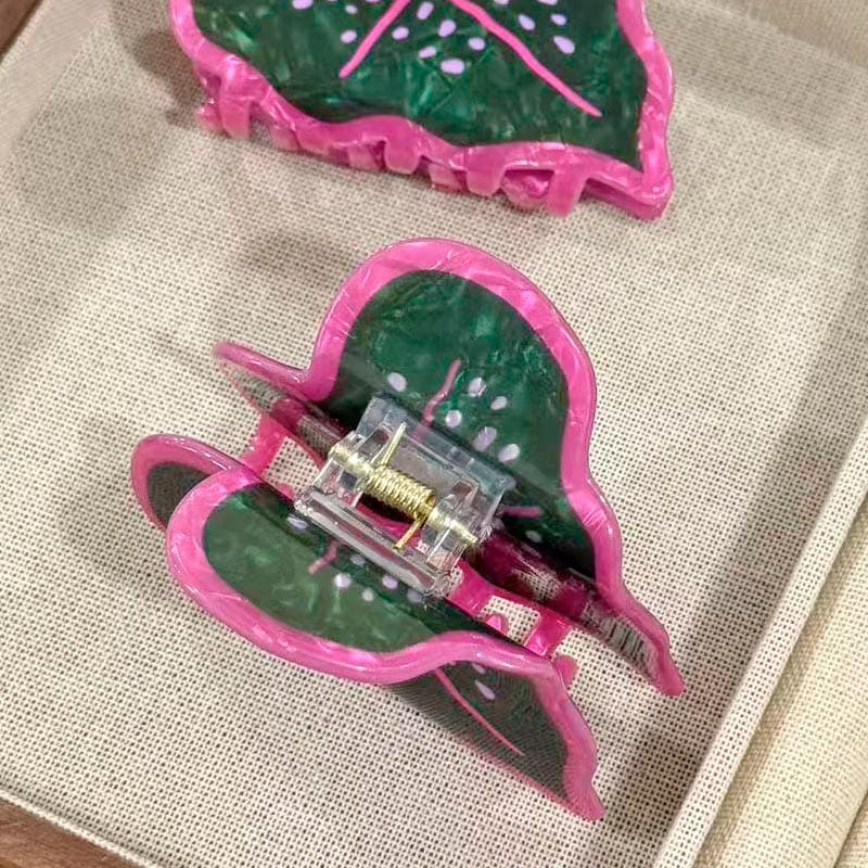 Medium Beefsteak Plant Hair Claw Clips | NueShiny