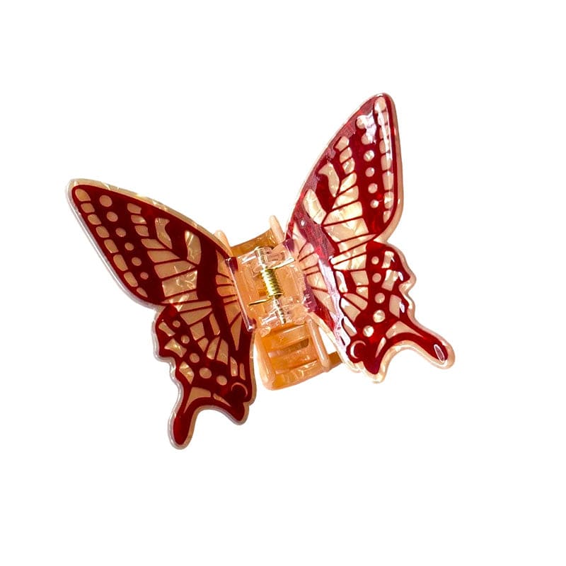 Medium Brown Butterfly Hair Claw Clips | NueShiny