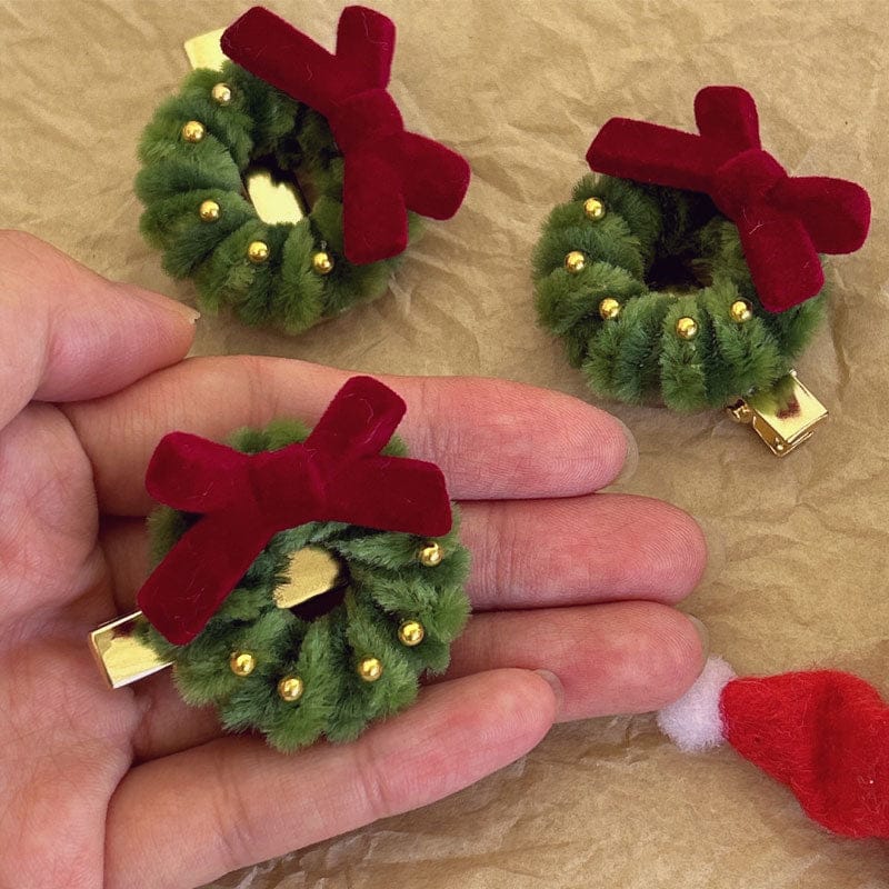 Mini Christmas Bow Hair Clips | NueShiny