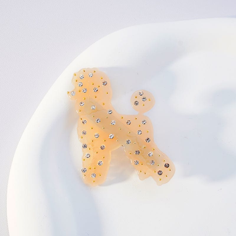 Mini Diamond Poodle Dog Hair Clip丨NueShiny