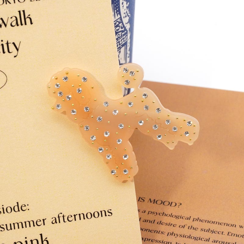 Mini Diamond Poodle Dog Hair Clip丨NueShiny