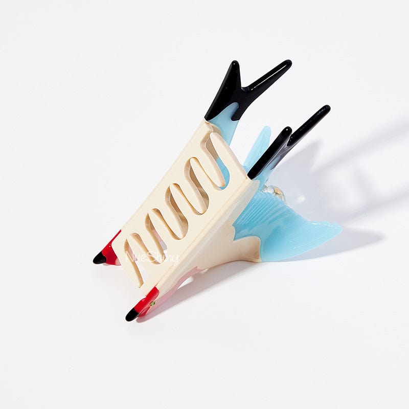 Medium  Blue Swallow Hair Claw Clips丨NueShiny