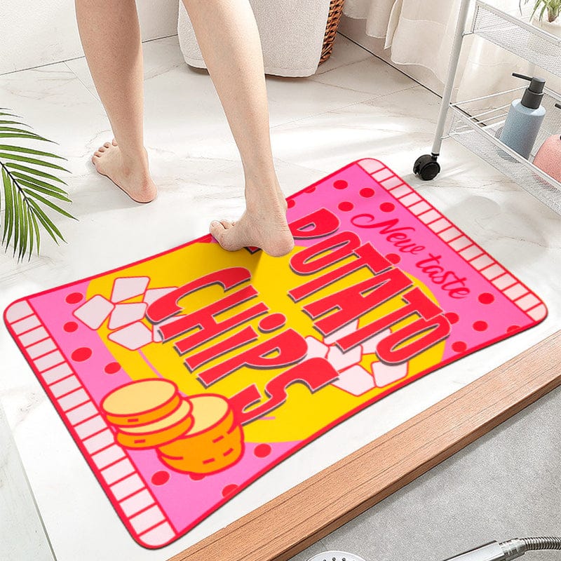 Potato Chips Innovative Quick Dry Bath Mat丨NueShiny- Free Shipping
