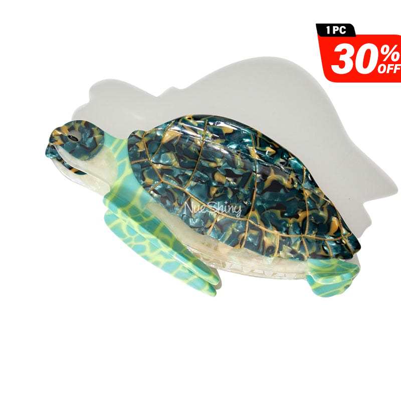 Jumbo Green Sea Turtle Hair Claw Clips丨NueShiny