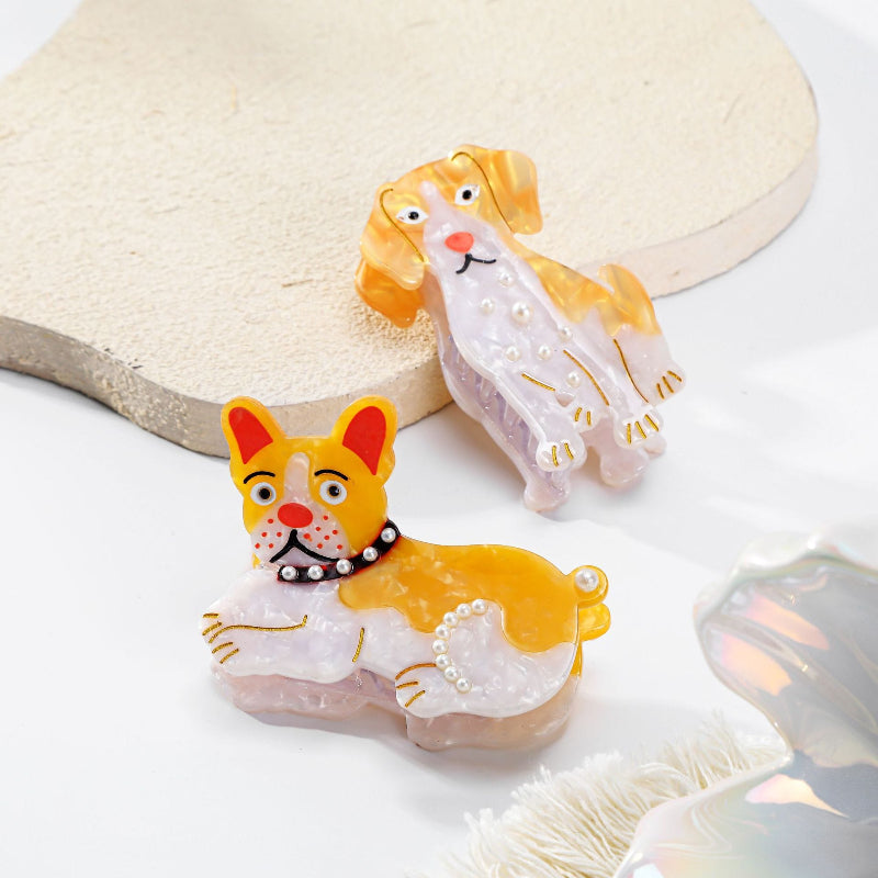 Medium Dachshund Hair Claw Clips  NueShiny