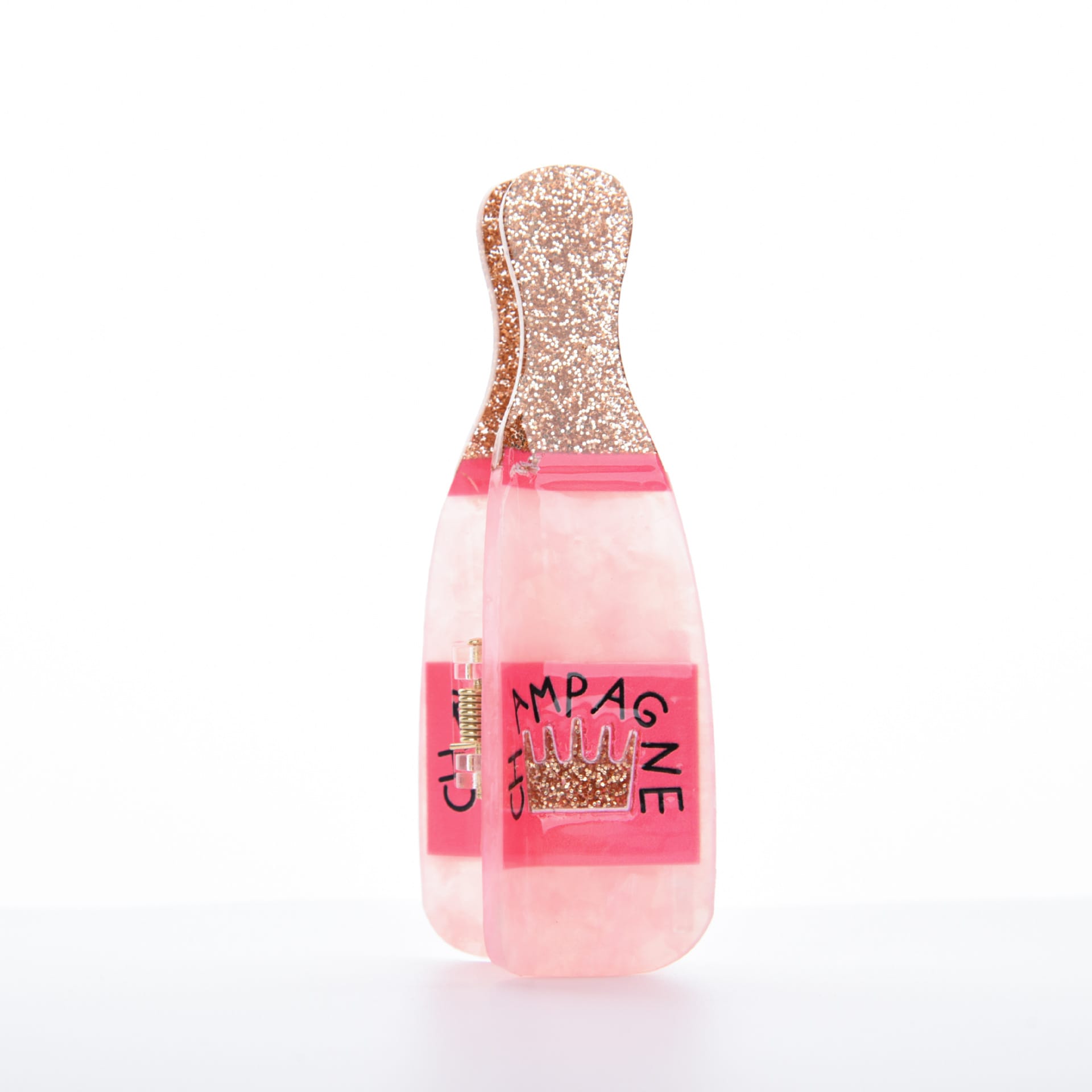 Medium Pink Bottle Hair Claw Clips丨NueShiny