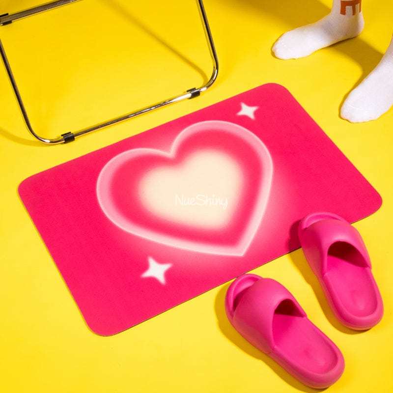 Sweet Heart Innovative Quick Dry Bath Mat丨NueShiny- Free Shipping