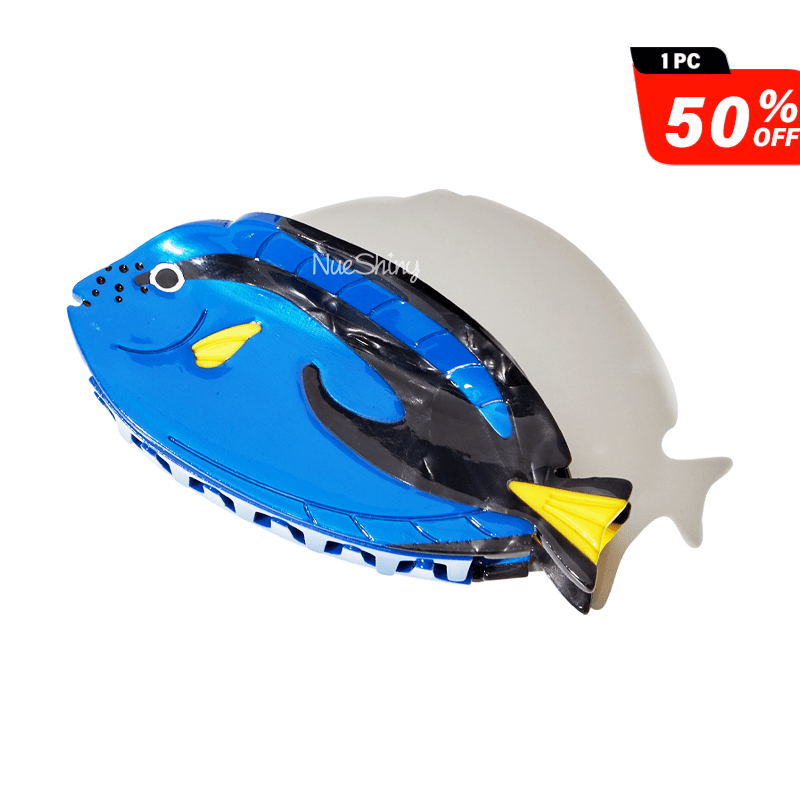 Medium Blue Tang Fish Hair Claw Clips| NueShiny