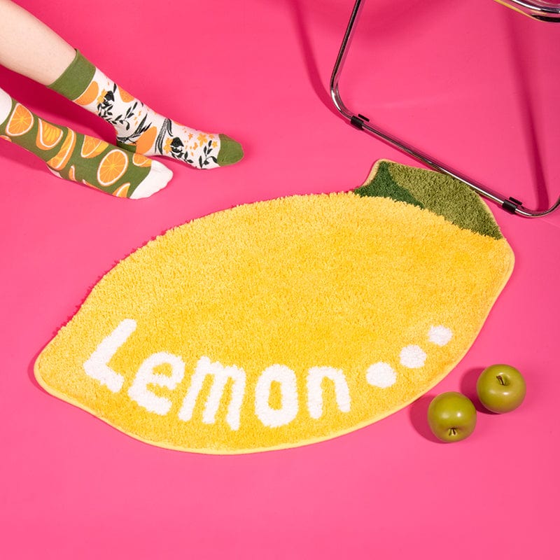 Fresh Lemon Tufted Rug Non-Slip Home Decor丨NueShiny- Free Shipping