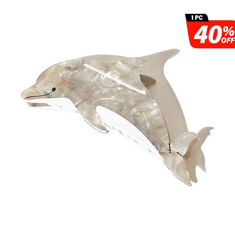 Sold Out Jumbo Gray Dolphin Hair Claw Clips | NueShiny