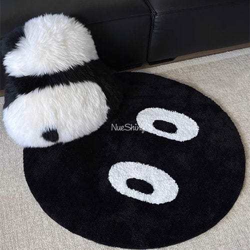 Tufted Black Eyes Eyeballs Circle Plush Decoration丨NueShiny- Free Shipping