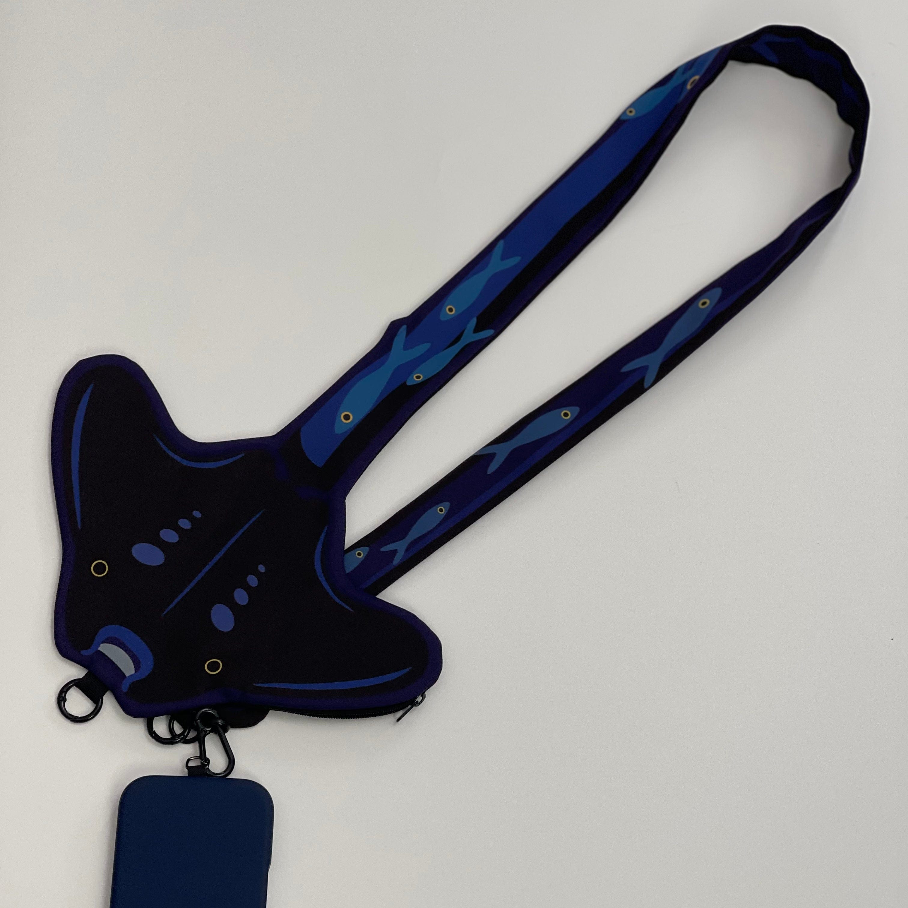Dual Side Stingray Crossbody Strap & Card Holder | NueShiny & PIPIZU