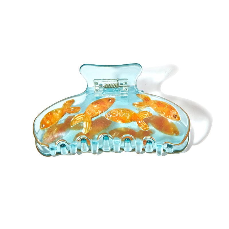 Large Vivid Goldfish Ocean Series Hair Claw丨NueShiny