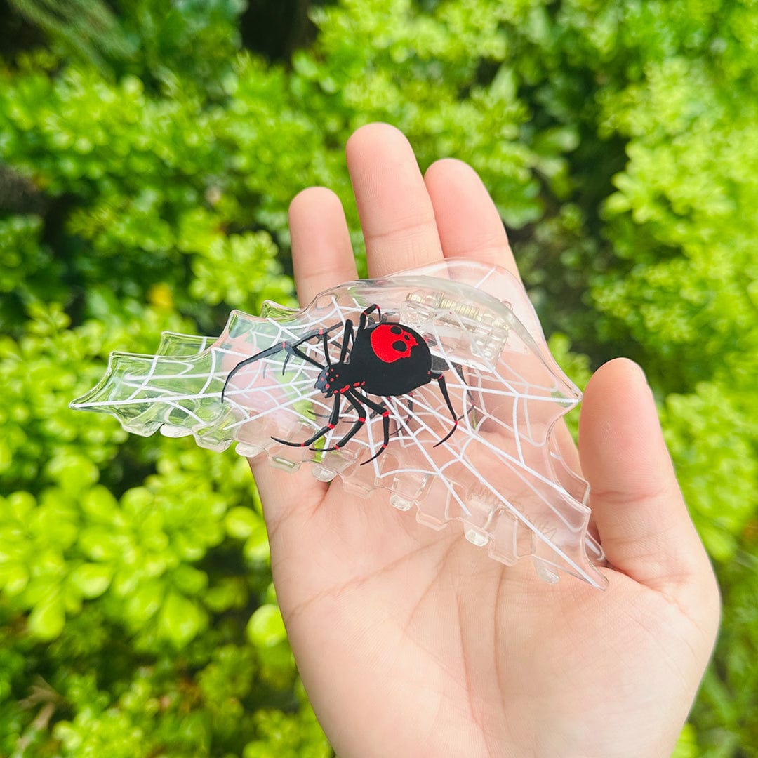 Jumbo Black Spider Hair Claw Clips | NueShiny