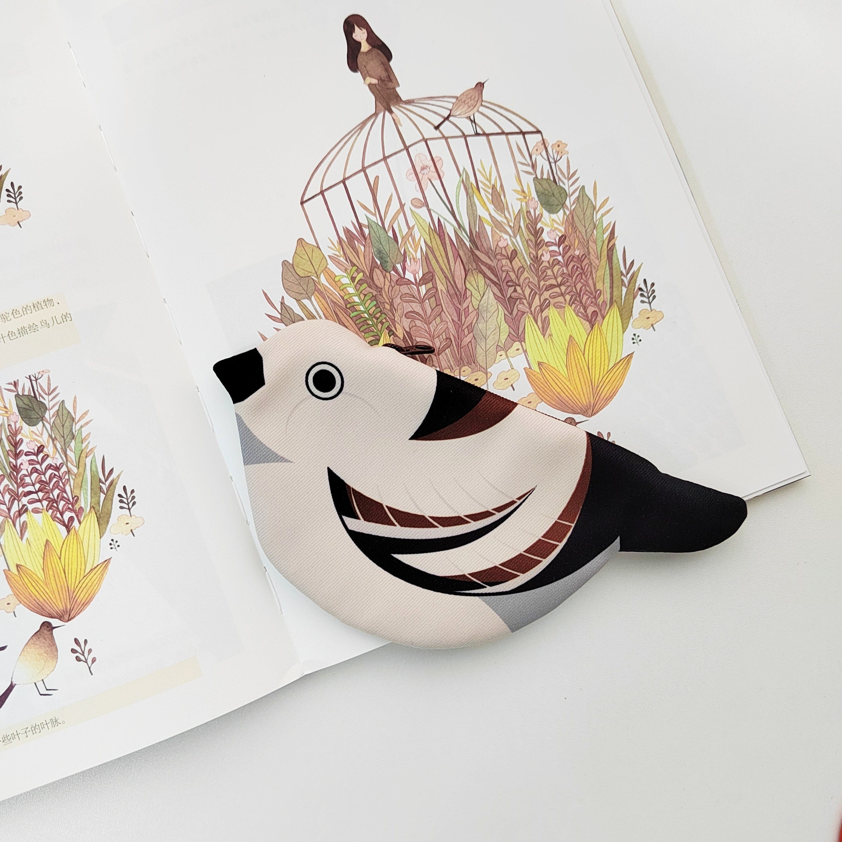 Long-tailed Tit Zipper Coin Purse | NueShiny&PIPIZU