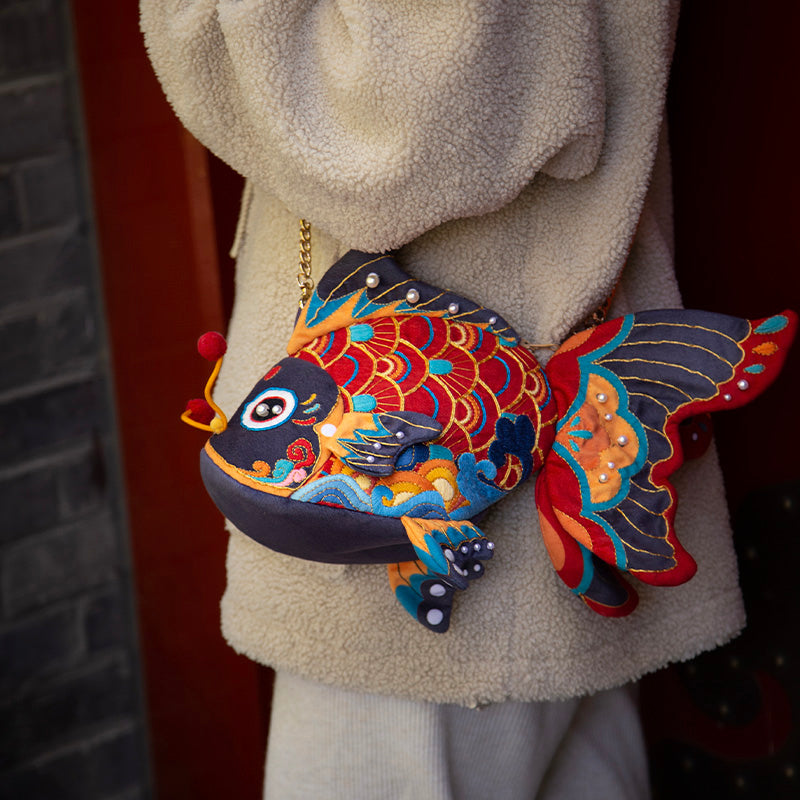 Koi Fish Bag Embroidery DIY Kit | NueShiny