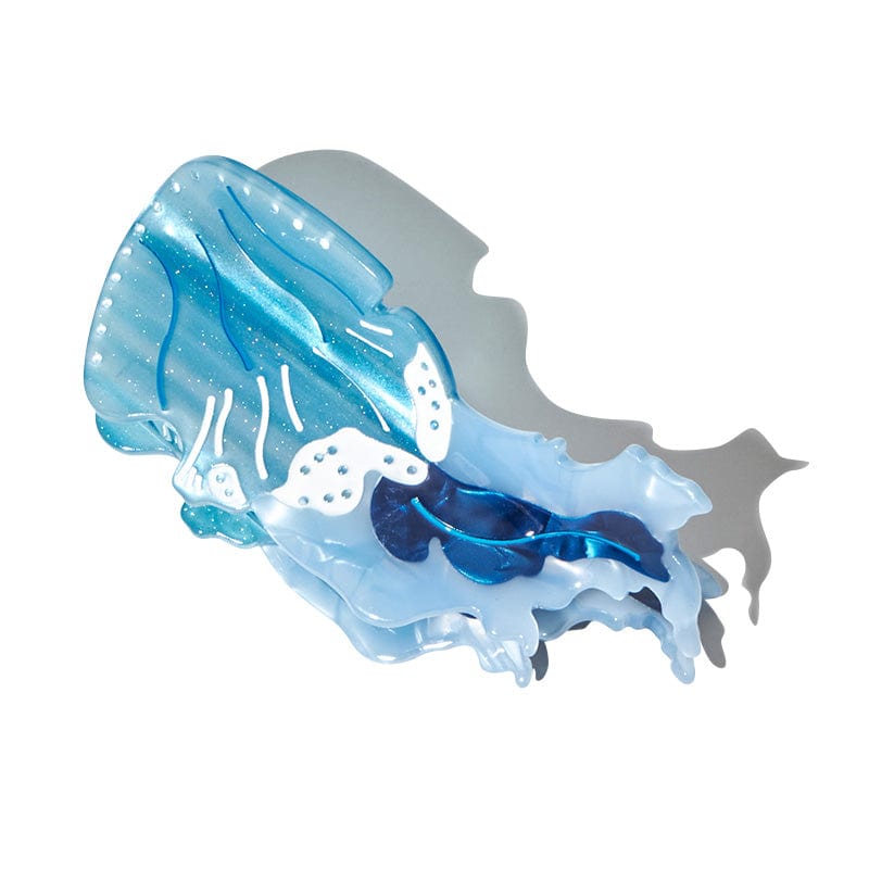 Medium Floating Jellyfish Blue Hair Claw | NueShiny