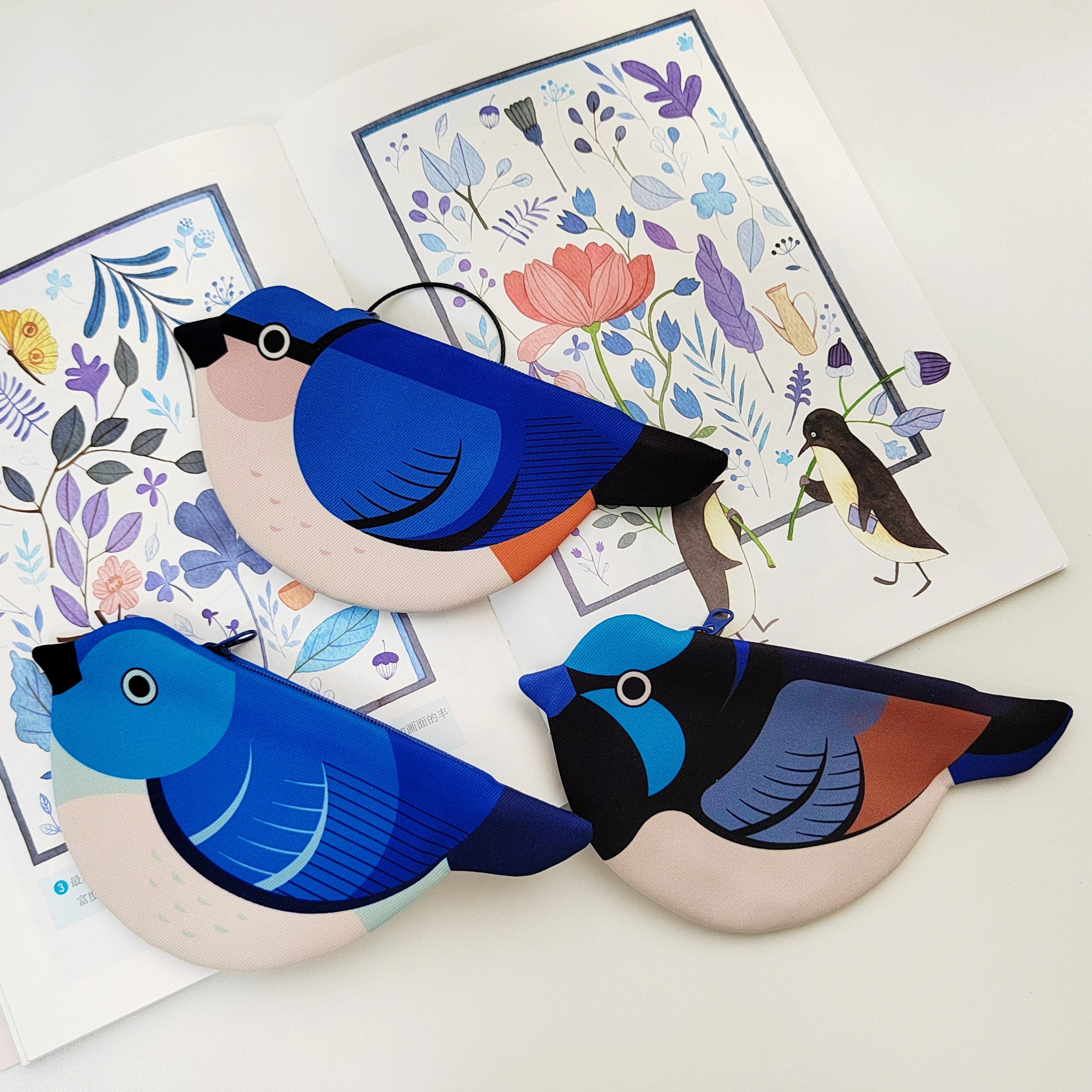 Bluebird Zipper Coin Purse | NueShiny&PIPIZU