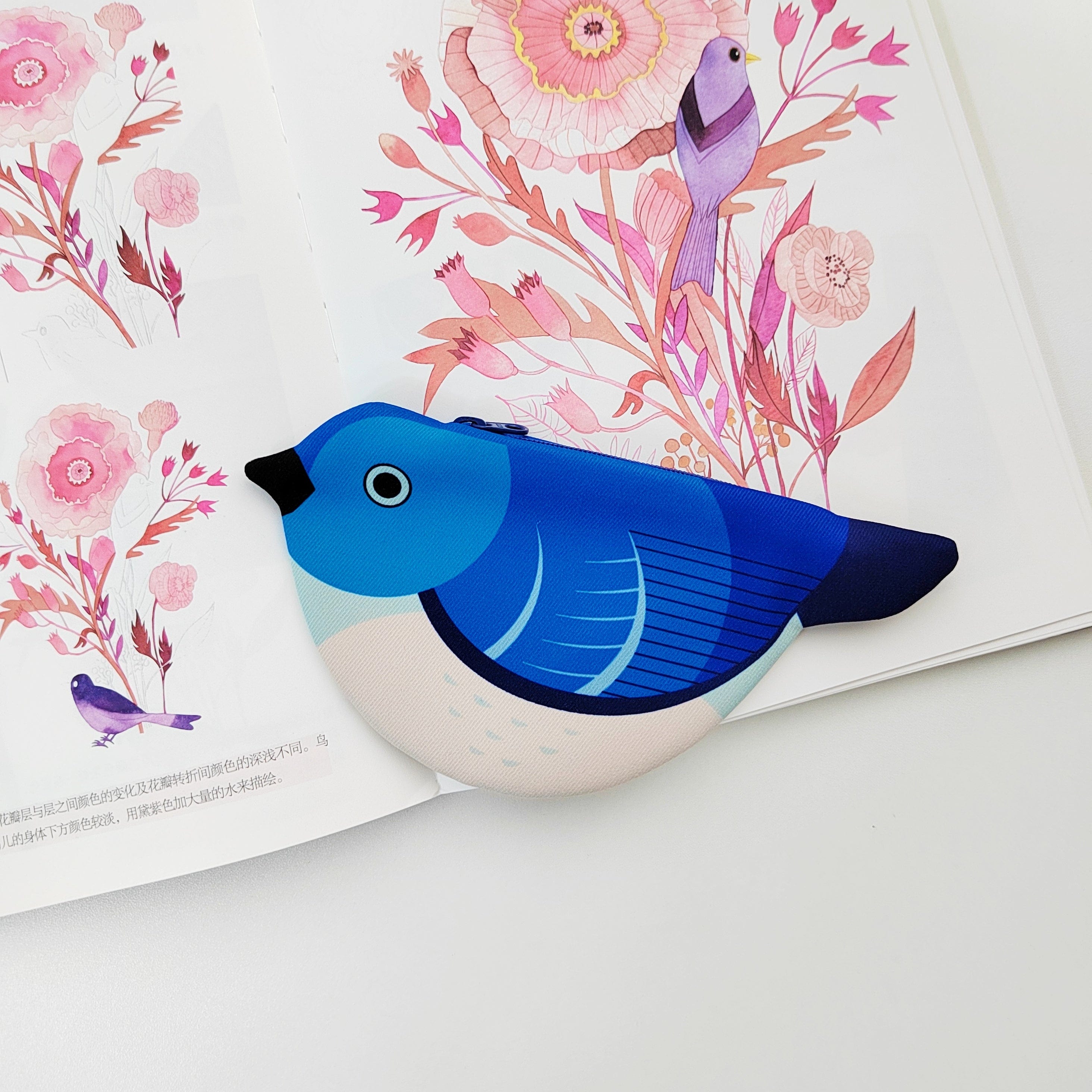 Bluebird Zipper Coin Purse | NueShiny&PIPIZU