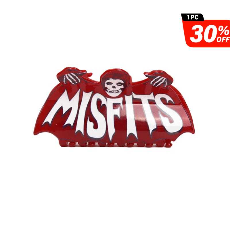 Large Red Letter Ghost Hair Claw Clips | NueShiny