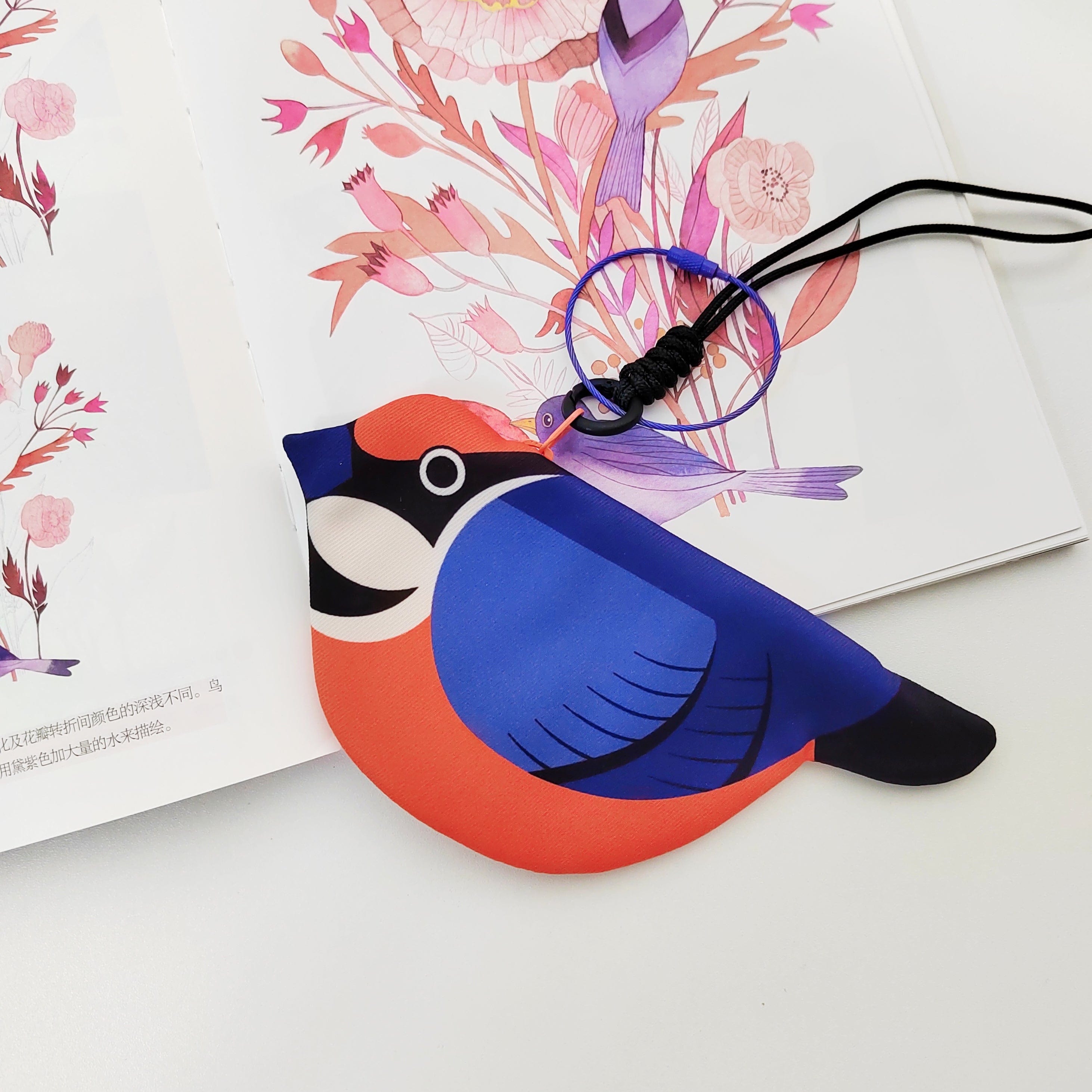 Red-headed Tit Zipper Coin Purse | NueShiny&PIPIZU