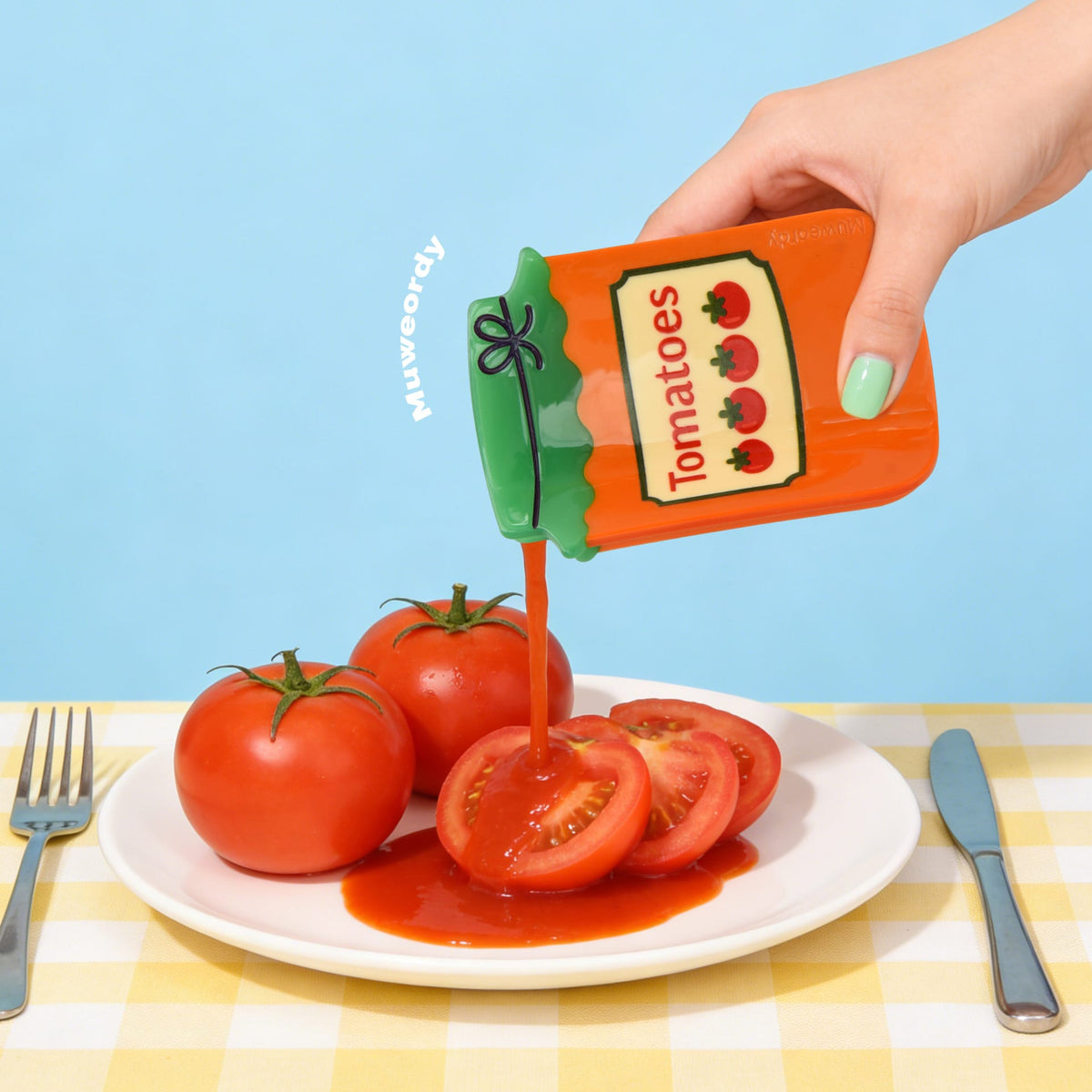 Medium Tomato Patch Hair Claw NueShiny