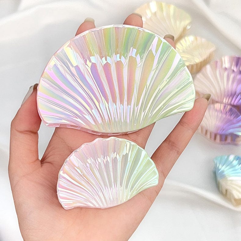Gradient Blue-Green Shell Hair Claw Clips | NueShiny