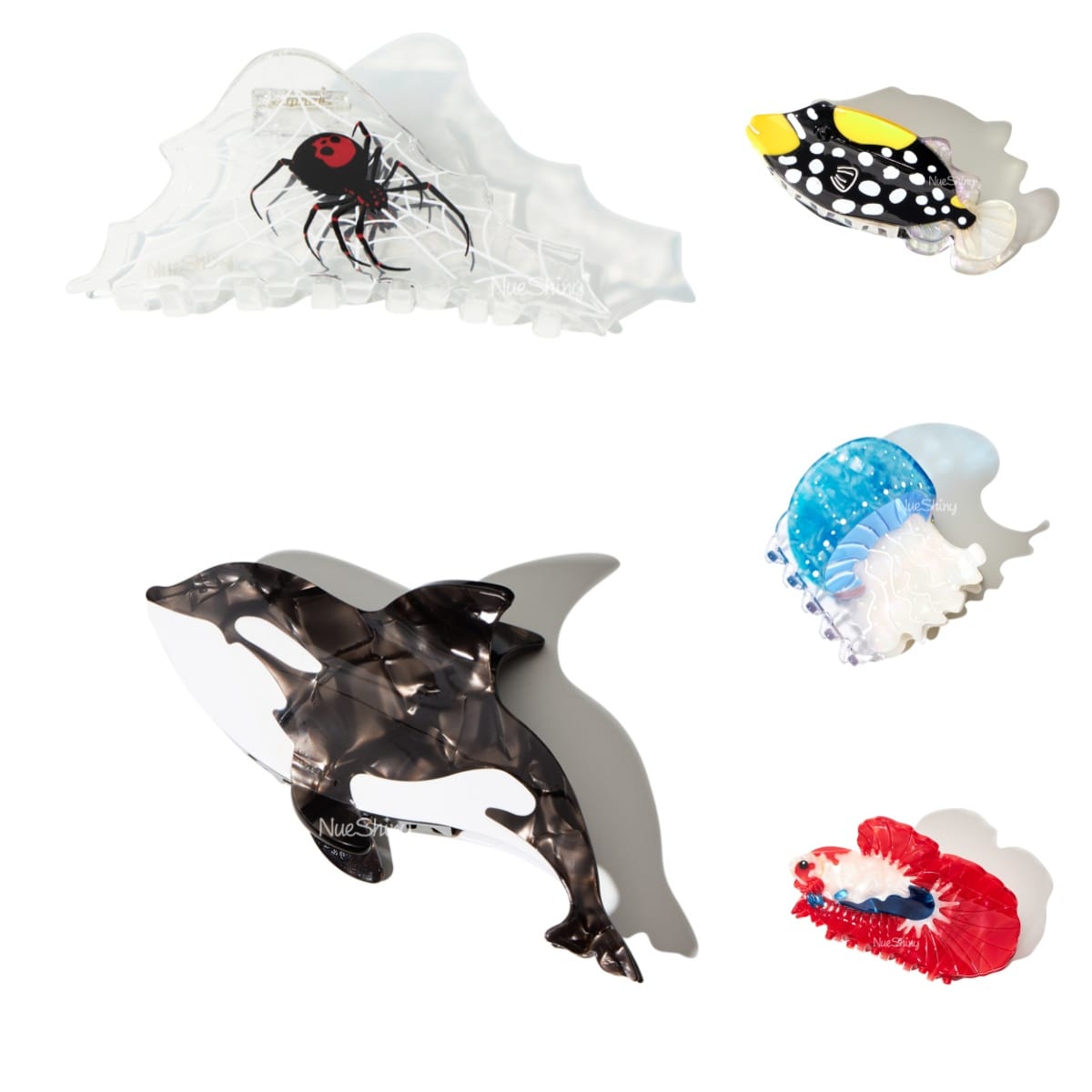 Glimmer Tidewhisper Collection Hair Claw Clip Set