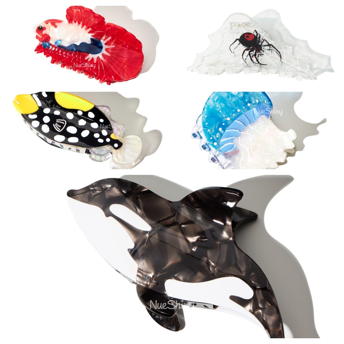 Glimmer Tidewhisper Collection Hair Claw Clip Set