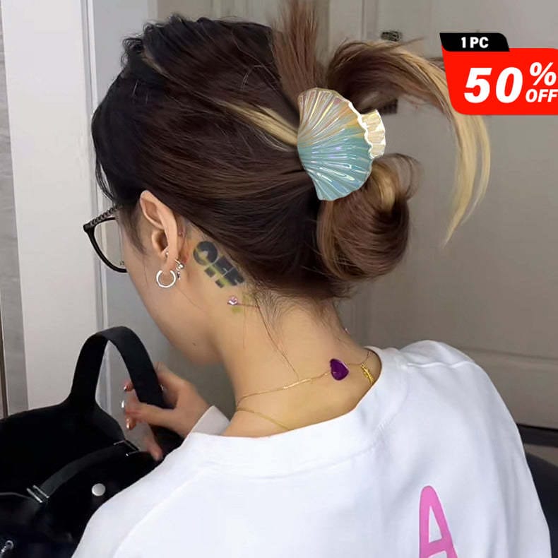 Gradient Blue Shell Hair Claw Clips | NueShiny