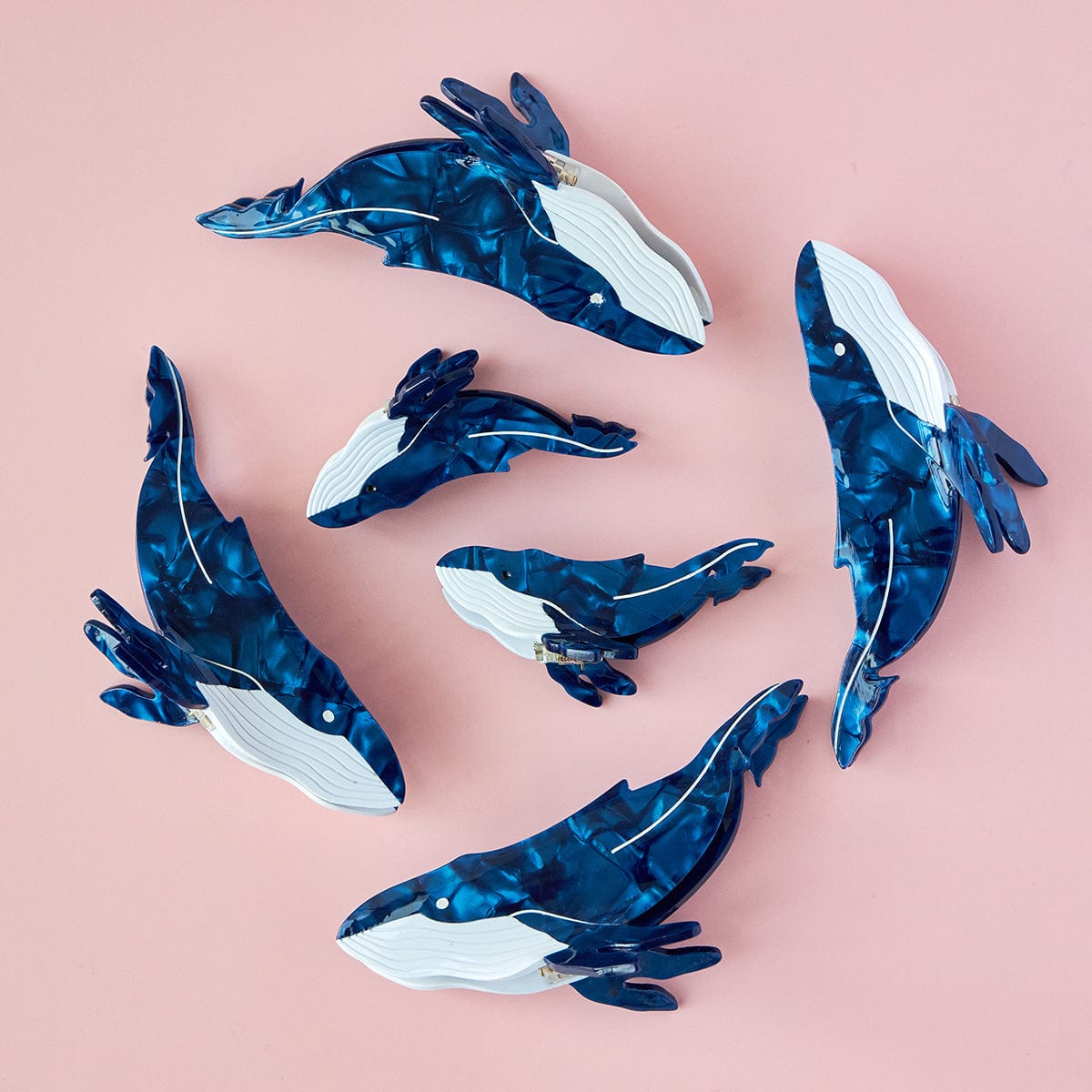 Medium Blue New Unique Whale Fashionable Hair Claw丨NueShiny