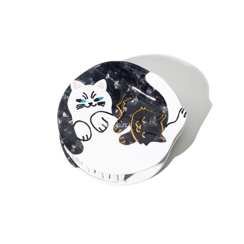 Medium Bicolor Cats Hair Claw Clips丨NueShiny