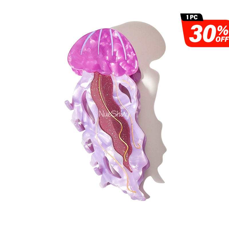 Large Sunset Jellyfish Hair Claw Clips | NueShiny
