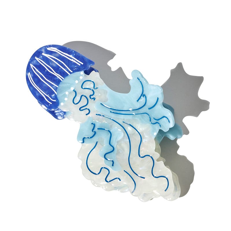 Large Skirt Jellyfish Blue Hair Claw | NueShiny