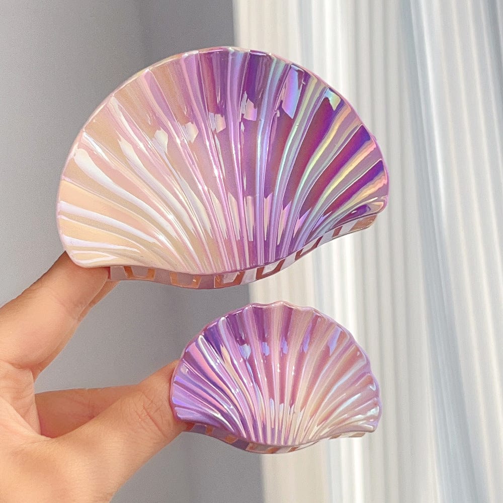 Gradient Purple Shell Hair Claw Clips | NueShiny