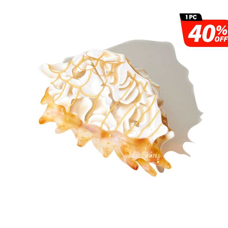 Medium Golden Spider Conch Hair Claw Clips丨NueShiny