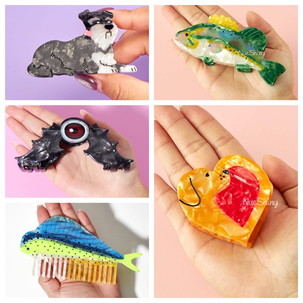 Hush Tidewhisper Collection Hair Claw Clip Set