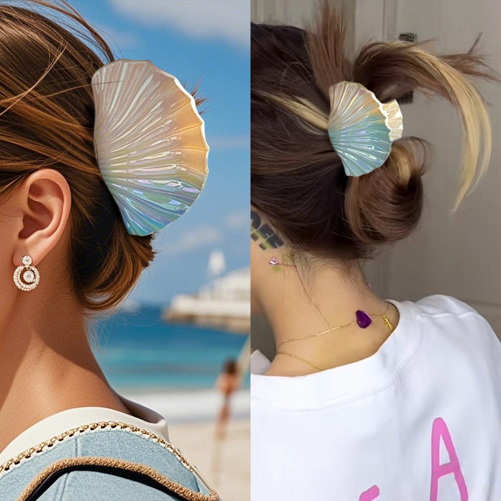 Gradient Blue Shell Hair Claw Clips | NueShiny