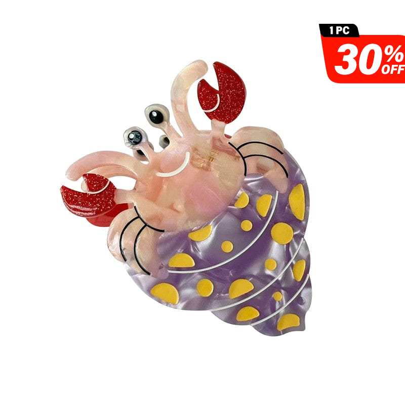 Medium Purple Hermit Crab Hair Claw Clips | NueShiny