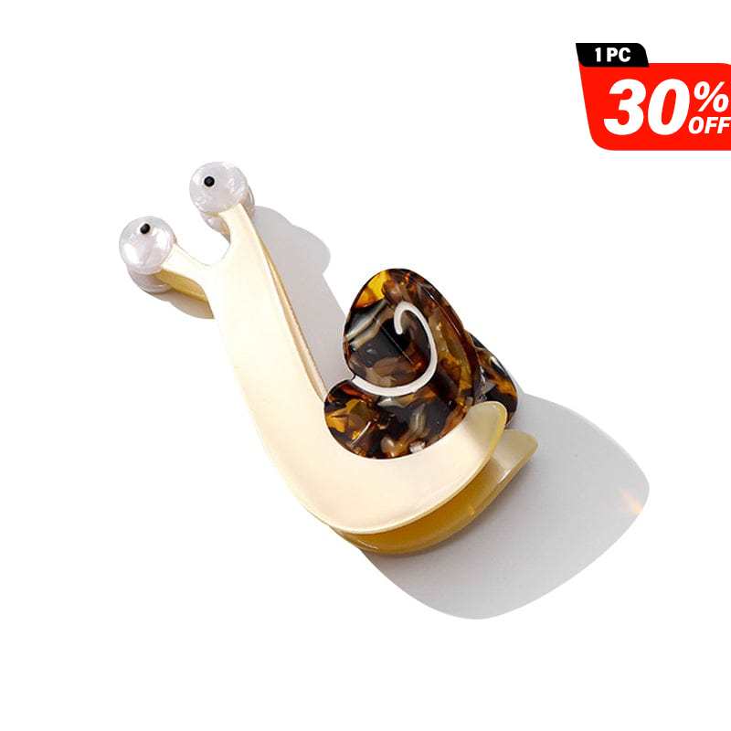 Medium Off-white Cartoon Snail Hair Claw Clips | NueShiny