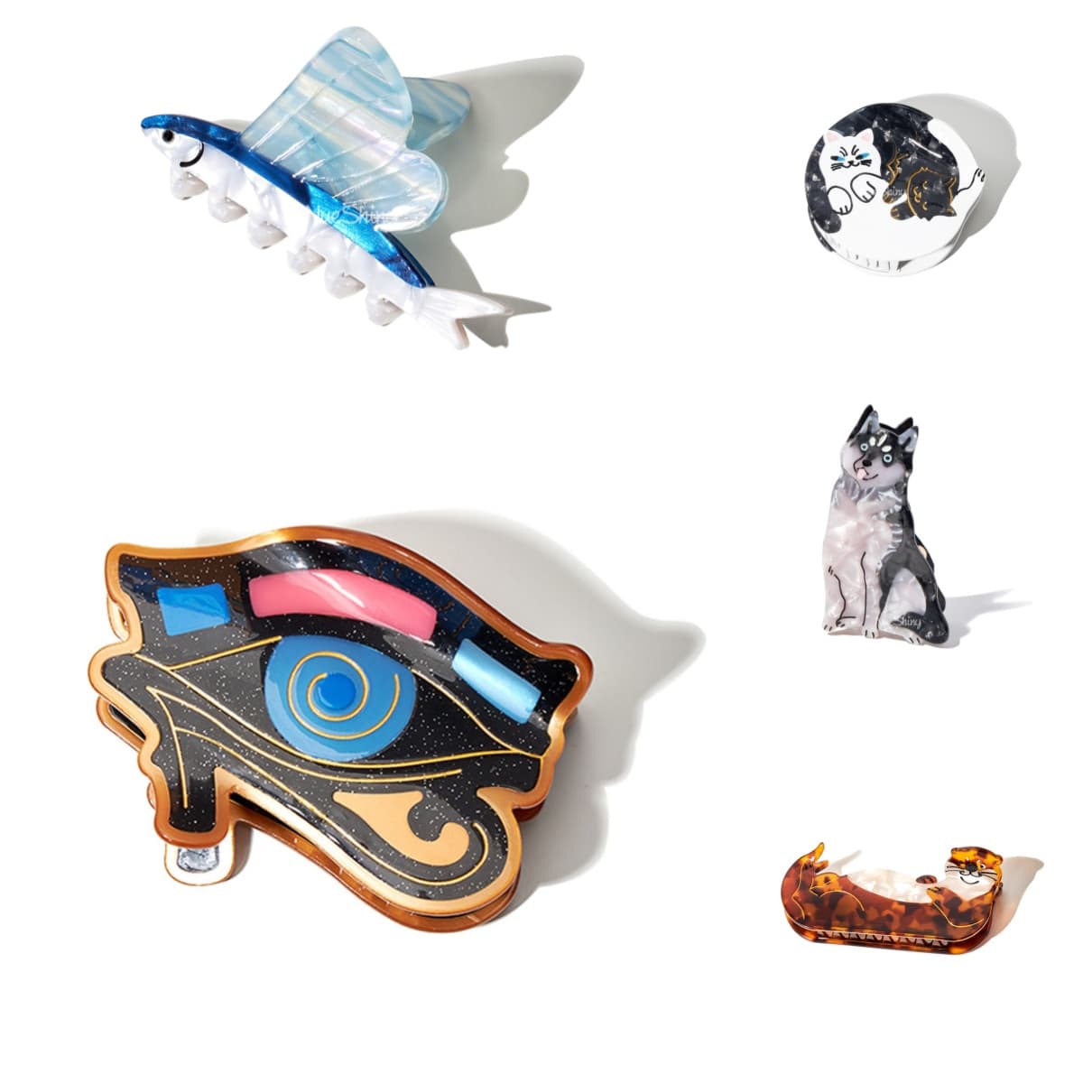 Undulate Tidewhisper Collection Hair Claw Clip Set