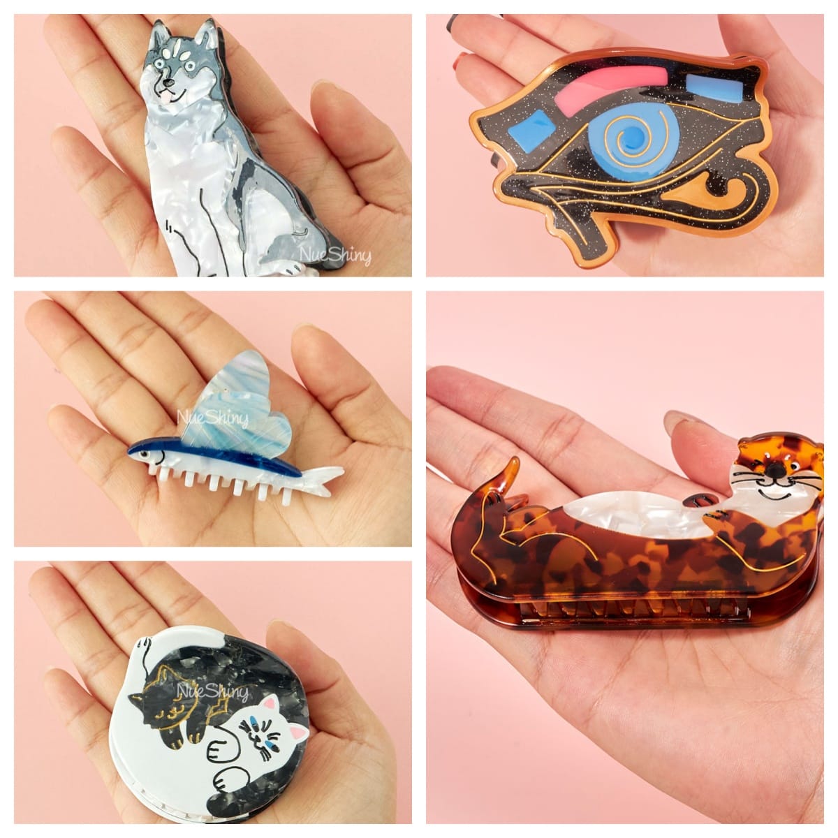 Undulate Tidewhisper Collection Hair Claw Clip Set