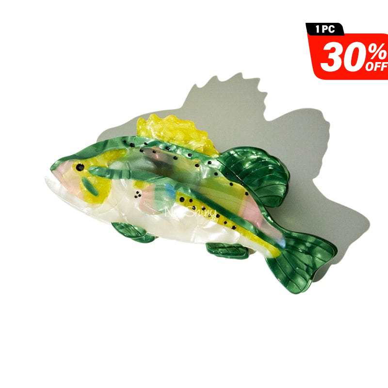 Jumbo Smallmouth Bass Hair Claw Clips丨NueShiny