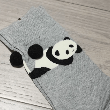 3-Pack Animal Crew Socks - Bear+Panda+Corgi Collection | NueShiny
