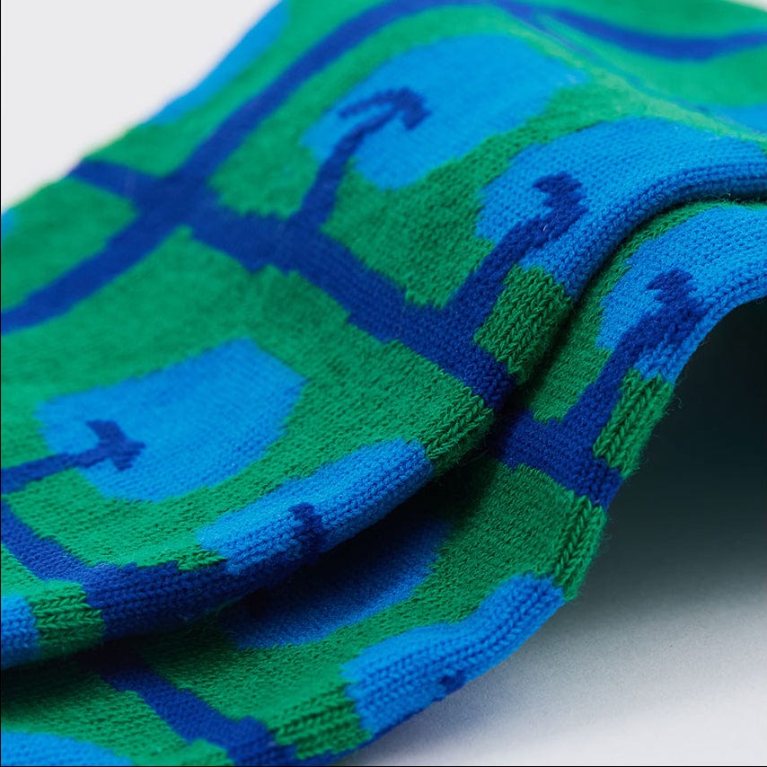 One Pair Of Vintage Apple Tree Pattern Ankle Socks | NueShiny
