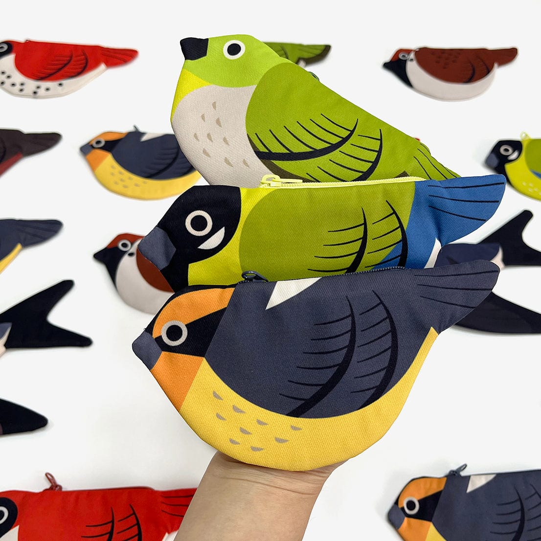 Shrike (Blue & Yellow) Zipper Coin Purse | NueShiny&PIPIZU