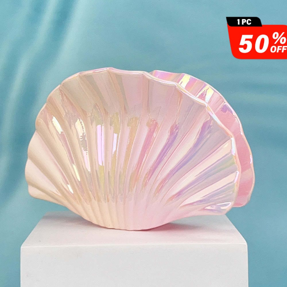Gradient Yellow-Pink Shell Hair Claw Clips | NueShiny